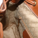 GUCCI Bamboo Backpack Leather Brown Gold Auth 154653-25