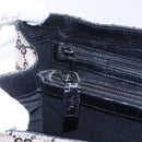 GUCCI GG Canvas Bamboo Tote Bag Navy 112526 Auth 154654-10