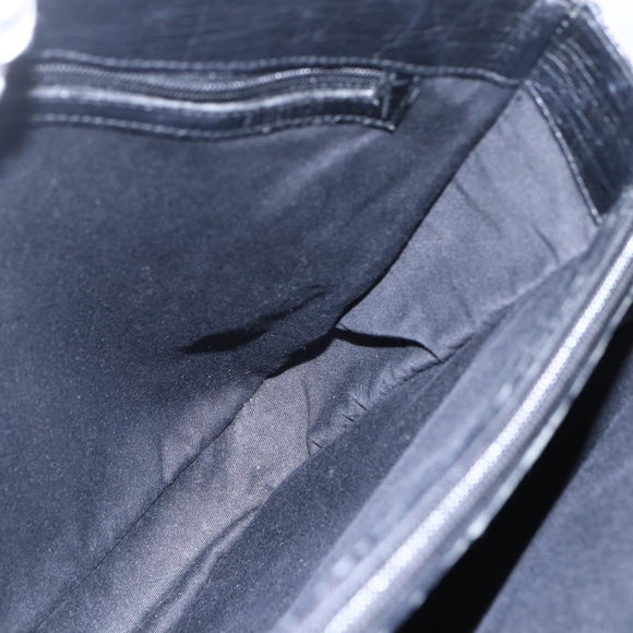 GUCCI GG Canvas Bamboo Tote Bag Navy 112526 Auth 154654