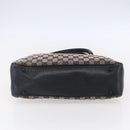 GUCCI GG Canvas Bamboo Tote Bag Navy 112526 Auth 154654-5