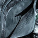 GUCCI Bamboo Hand Bag Suede 2way Green Gold 001 1014 1638 0 Auth 154655-21