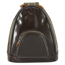 GUCCI Bamboo Shoulder Bag Enamel Brown Gold 003 3444 0127 Auth 154656-2