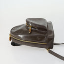 GUCCI Bamboo Shoulder Bag Enamel Brown Gold 003 3444 0127 Auth 154656-5
