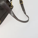GUCCI Bamboo Shoulder Bag Enamel Brown Gold 003 3444 0127 Auth 154656-7