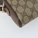 GUCCI GG Supreme Web Sherry Line Bag PVC Beige Gold 001 122 6594 Auth 154659-14