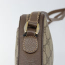 GUCCI GG Supreme Web Sherry Line Bag PVC Beige Gold 001 122 6594 Auth 154659-15