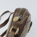 GUCCI GG Supreme Web Sherry Line Bag PVC Beige Gold 001 122 6594 Auth 154659-17