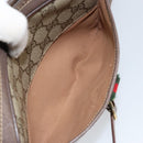 GUCCI GG Supreme Web Sherry Line Bag PVC Beige Gold 001 122 6594 Auth 154659-22