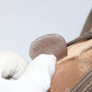 GUCCI GG Supreme Web Sherry Line Bag PVC Beige Gold 001 122 6594 Auth 154659-23