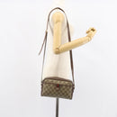 GUCCI GG Supreme Web Sherry Line Bag PVC Beige Gold 001 122 6594 Auth 154659-24