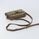 GUCCI GG Supreme Web Sherry Line Bag PVC Beige Gold 001 122 6594 Auth 154659-7
