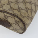 GUCCI GG Supreme Web Sherry Line Bag PVC Beige Gold 119 02 087 Auth 154660-13