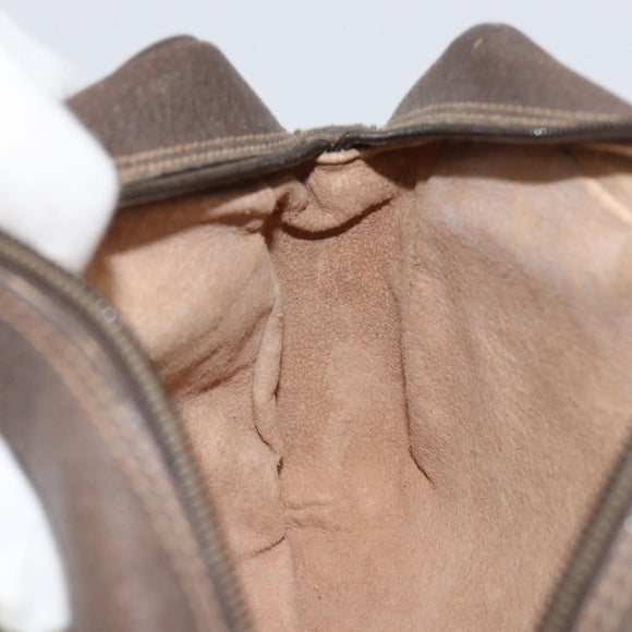 GUCCI GG Supreme Web Sherry Line Bag PVC Beige Gold 119 02 087 Auth 154660