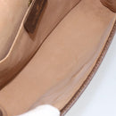 GUCCI GG Supreme Web Sherry Line Clutch Bag PVC Red Beige Auth 154661-10