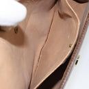 GUCCI GG Supreme Web Sherry Line Clutch Bag PVC Red Beige Auth 154661-11