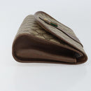 GUCCI GG Supreme Web Sherry Line Clutch Bag PVC Red Beige Auth 154661-3