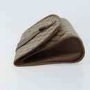 GUCCI GG Supreme Web Sherry Line Clutch Bag PVC Red Beige Auth 154661-4