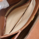 GUCCI Shoulder Bag Leather Beige Gold Auth 154663-21