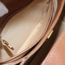 GUCCI Shoulder Bag Leather Beige Gold Auth 154663-22