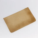 GUCCI Shoulder Bag Leather Beige Gold Auth 154663-26