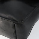 GUCCI Web Sherry Line Shoulder Bag Leather Black Gold Red Auth 154664-10