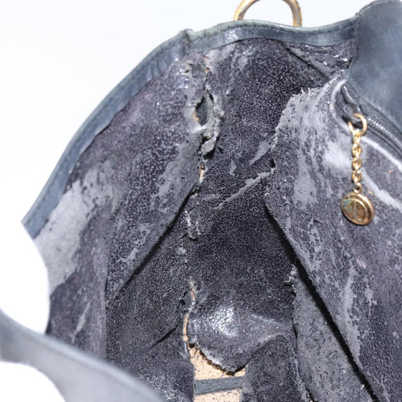 GUCCI Web Sherry Line Shoulder Bag Leather Black Gold Red Auth 154664