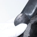 GUCCI Web Sherry Line Shoulder Bag Leather Black Gold Red Auth 154664-24