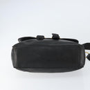 GUCCI Web Sherry Line Shoulder Bag Leather Black Gold Red Auth 154664-9