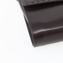 GUCCI Shoulder Bag Leather Brown Gold Auth 154665-14