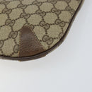 GUCCI GG Supreme Web Sherry Line Bag PVC Beige Gold 904 02 026 Auth 154668-10