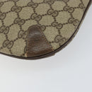 GUCCI GG Supreme Web Sherry Line Bag PVC Beige Gold 904 02 026 Auth 154668-12