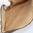 GUCCI GG Supreme Web Sherry Line Bag PVC Beige Gold 904 02 026 Auth 154668-17