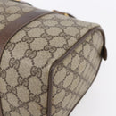 GUCCI GG Supreme Web Sherry Line Bag PVC Beige Gold 116 02 006 Auth 154669-10