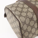 GUCCI GG Supreme Web Sherry Line Bag PVC Beige Gold 116 02 006 Auth 154669-13