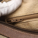 GUCCI GG Supreme Web Sherry Line Bag PVC Beige Gold 116 02 006 Auth 154669-17