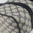 GUCCI GG Supreme Sherry Line Boston Bag PVC Navy Gold 378 012 3841 Auth 154670-13