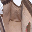 GUCCI GG Supreme Web Sherry Line Clutch Bag PVC Red Beige 89 01 033 Auth 154671-16