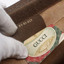 GUCCI GG Supreme Web Sherry Line Clutch Bag PVC Red Beige 89 01 033 Auth 154671-18