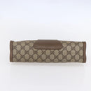 GUCCI GG Supreme Web Sherry Line Clutch Bag PVC Red Beige 89 01 033 Auth 154671-7