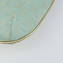 GUCCI GG Canvas Shoulder Bag Outlet Light Blue Gold 005 0813 Auth 154672-12