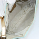 GUCCI GG Canvas Shoulder Bag Outlet Light Blue Gold 005 0813 Auth 154672-16