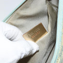 GUCCI GG Canvas Shoulder Bag Outlet Light Blue Gold 005 0813 Auth 154672-20