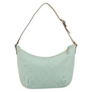 GUCCI GG Canvas Shoulder Bag Outlet Light Blue Gold 005 0813 Auth 154672-3
