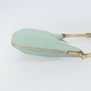 GUCCI GG Canvas Shoulder Bag Outlet Light Blue Gold 005 0813 Auth 154672-4