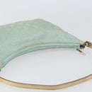 GUCCI GG Canvas Shoulder Bag Outlet Light Blue Gold 005 0813 Auth 154672-6
