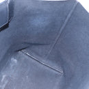 Salvatore Ferragamo Gancini Tote Bag Canvas Navy Gold Auth 154673-17