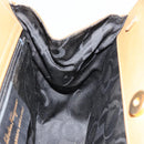 Salvatore Ferragamo Gancini Hand Bag Leather Beige Gold Auth 154675-18