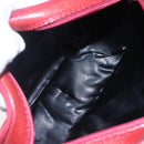 Salvatore Ferragamo Vala Shoulder Bag Leather Red Gold Auth 154677-10