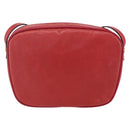 Salvatore Ferragamo Vala Shoulder Bag Leather Red Gold Auth 154677-2