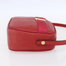 Salvatore Ferragamo Vala Shoulder Bag Leather Red Gold Auth 154677-4
